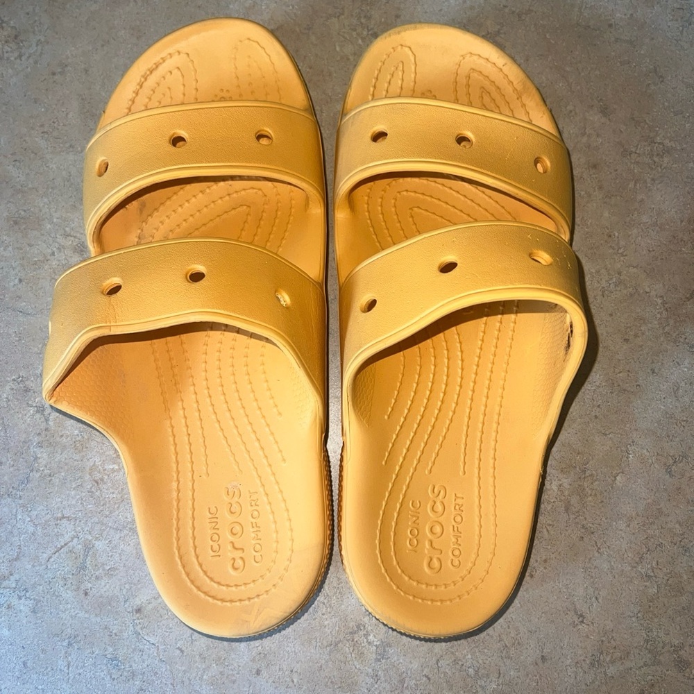 Iconic crocs comfort size W10 M8 Orange Slip On - Picture 2 of 5